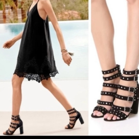 SAM EDELMAN YORK STUD HEELS– Black 
size 9 - Picture 3 of 12